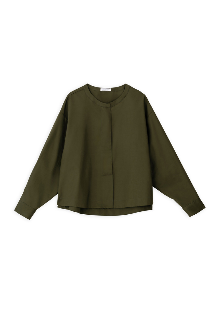 POPLIN CROPPED TOP KHAKI