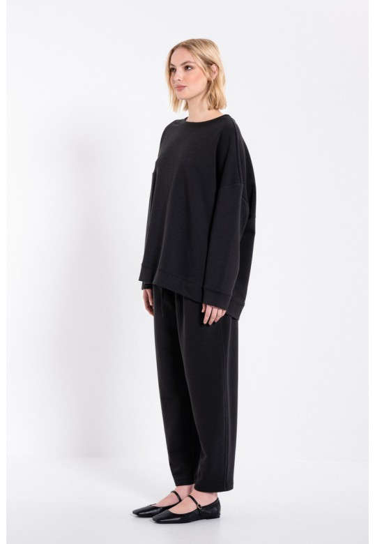 FUTTER OVERSIZED SWEATSHIRT OFF BLACK
