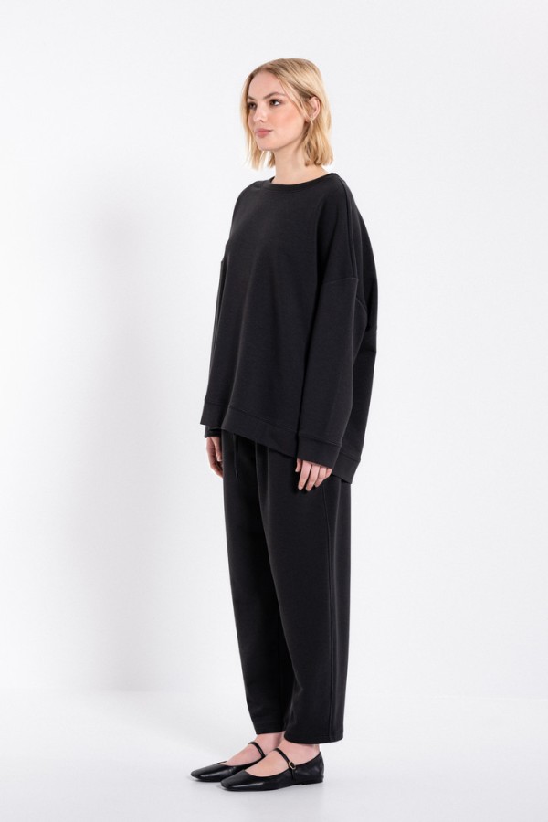 FUTTER OVERSIZED SWEATSHIRT OFF BLACK