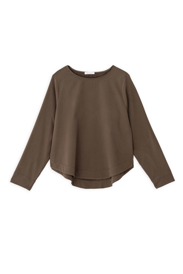 HEAVY TWILL CROPPED TOP OLIVE