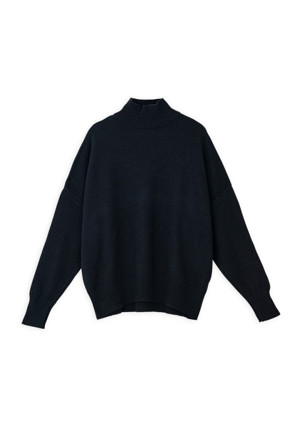 CASHMERE TURTLENECK SWEATER BLACK