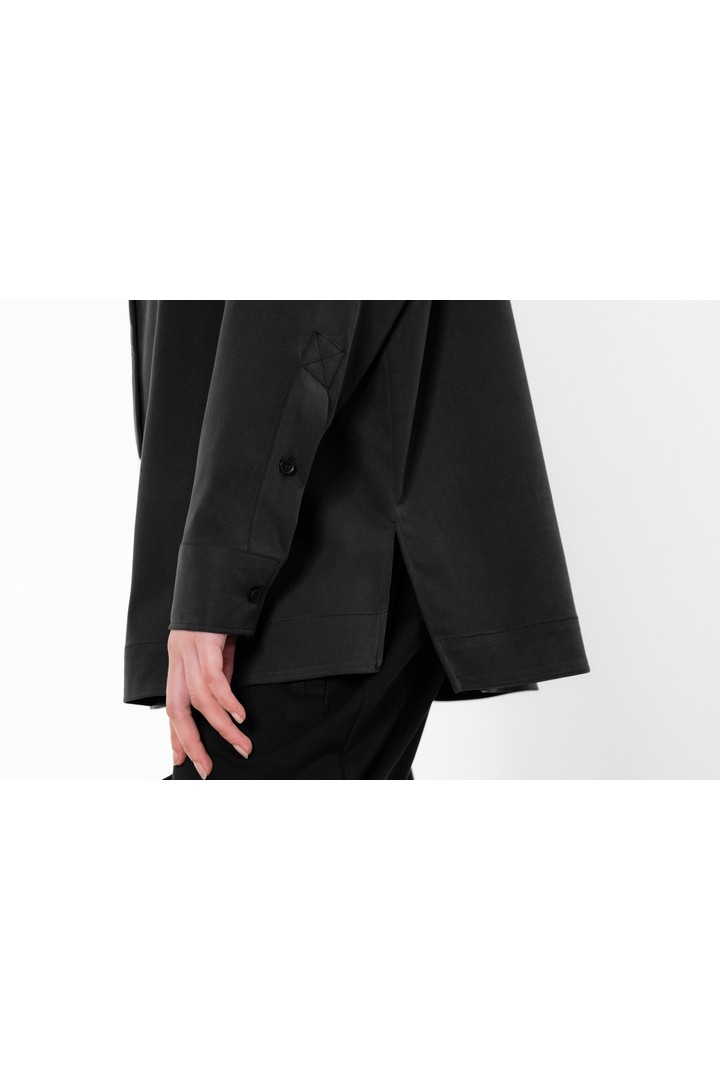 HEAVY TWILL SHIRT OFF BLACK