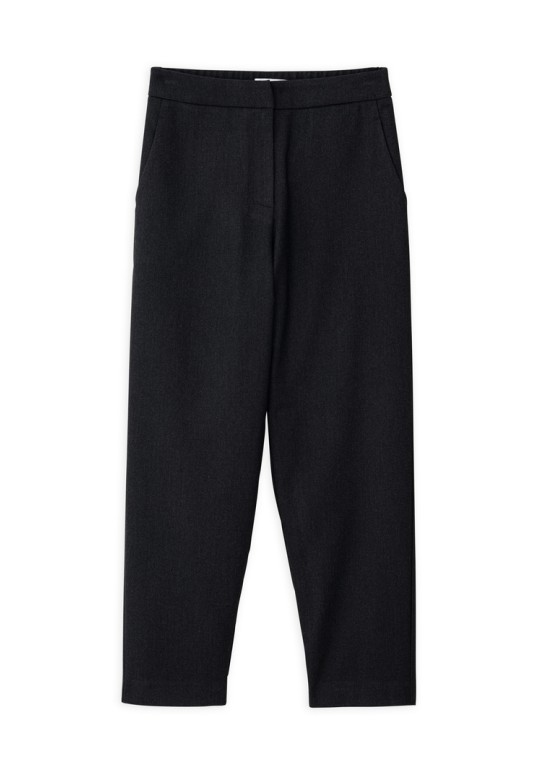 TWILL T/R REGULAR PANTS  BLACK