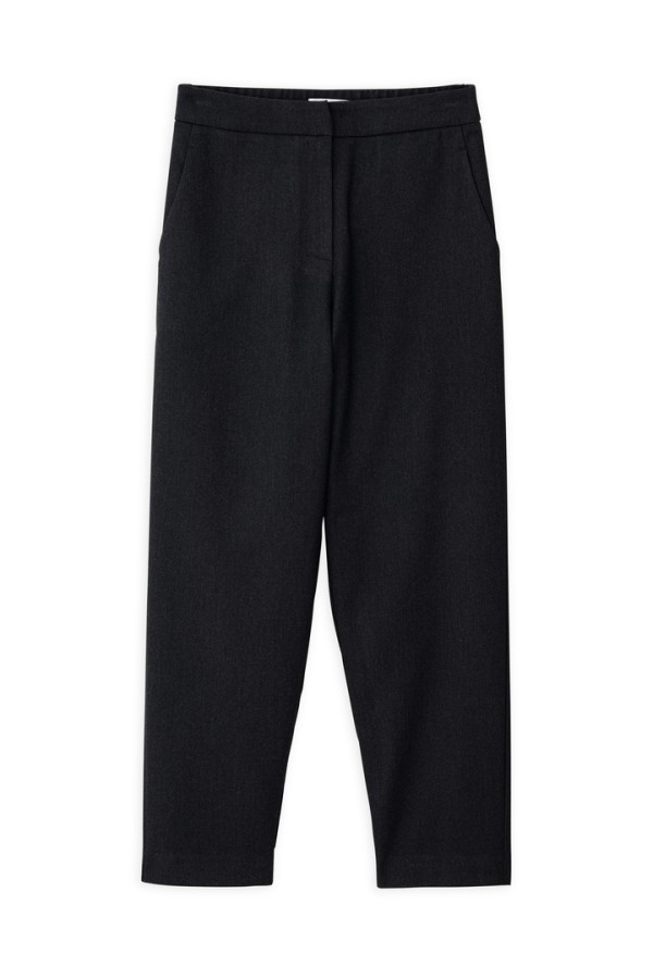 TWILL T/R REGULAR PANTS  BLACK