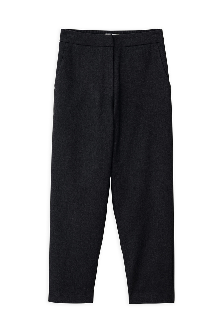 TWILL T/R REGULAR PANTS  BLACK