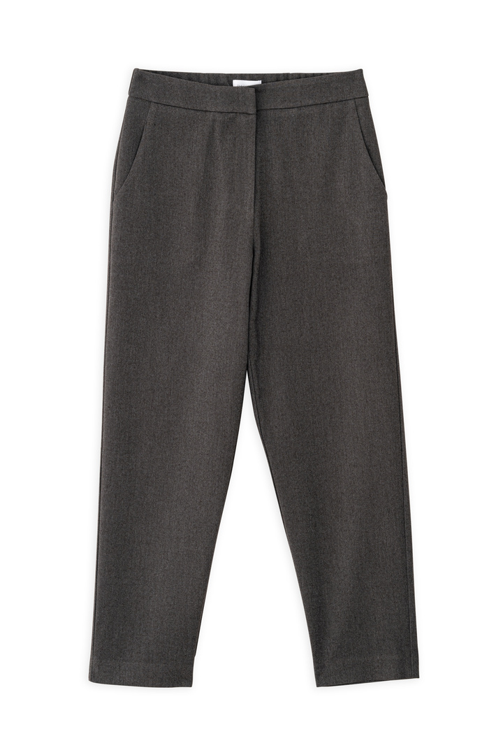 TWILL T/R REGULAR PANTS  BROWN