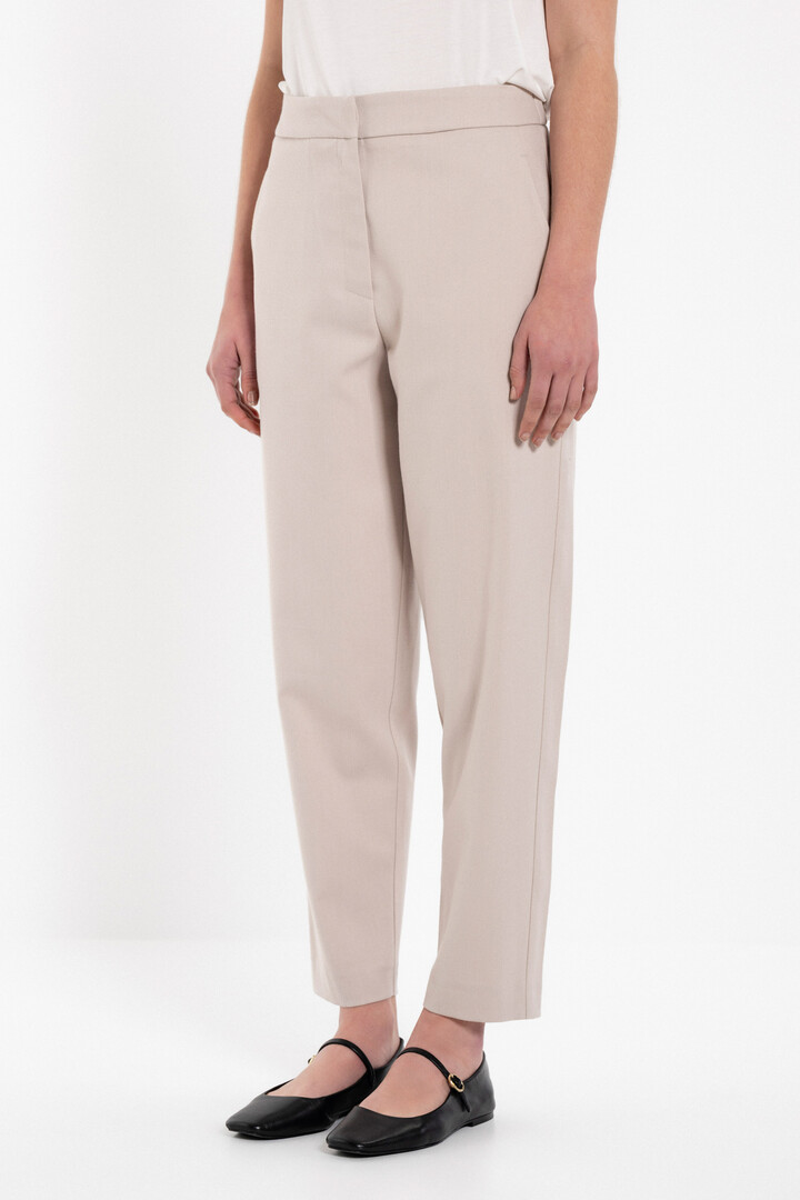 TWILL T/R REGULAR PANTS  CREAM