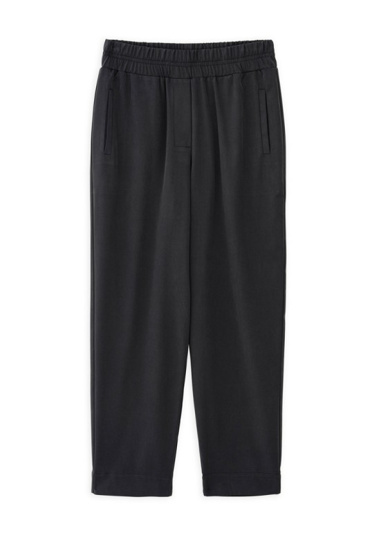 HEAVY TWILL JOGGER PANTS OFF BLACK