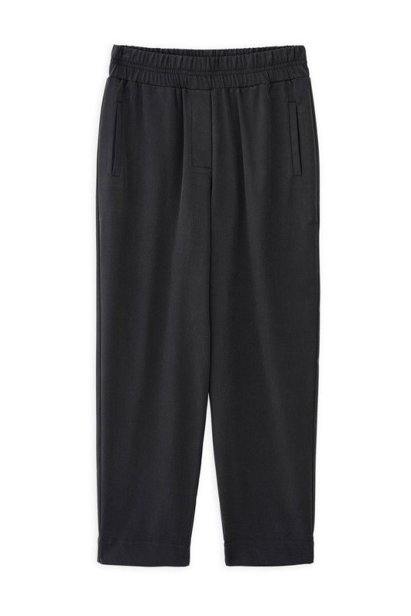 HEAVY TWILL JOGGER PANTS OFF BLACK