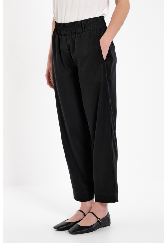 HEAVY TWILL JOGGER PANTS OFF BLACK
