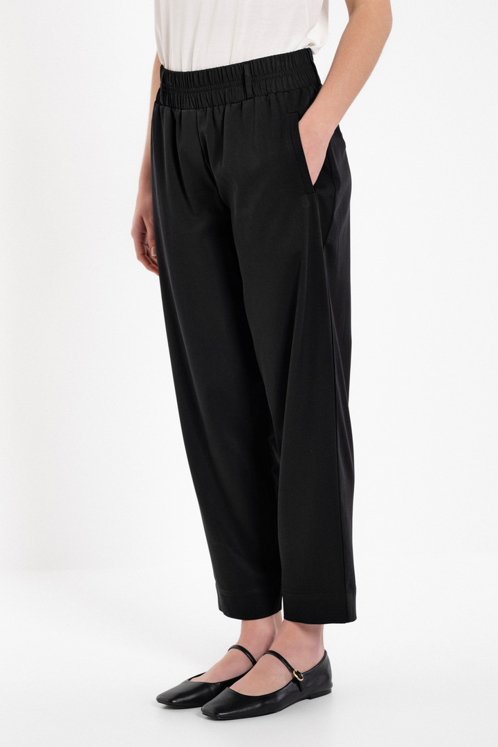 HEAVY TWILL JOGGER PANTS OFF BLACK