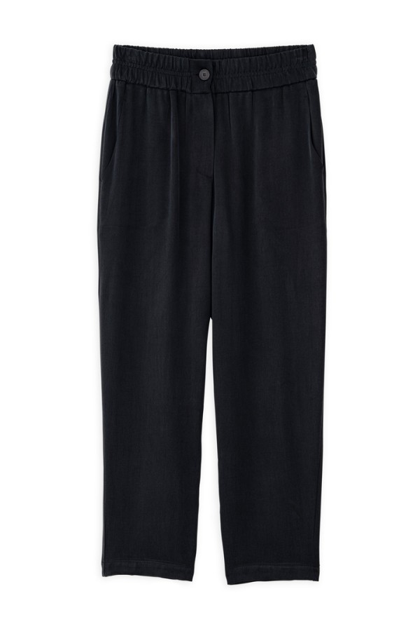 CUPRO VISCOSE JOGGER PANTS BLACK