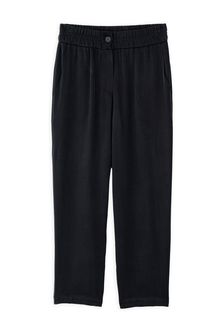 CUPRO VISCOSE JOGGER PANTS BLACK