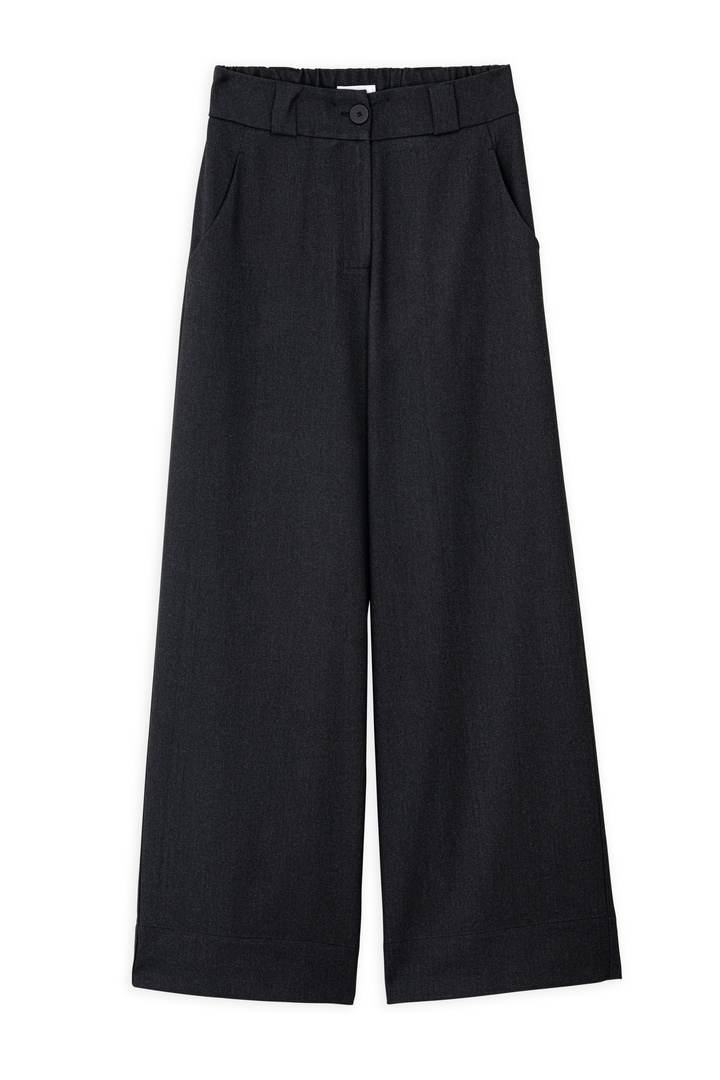 T/R WIDE LEG PANTS BLACK