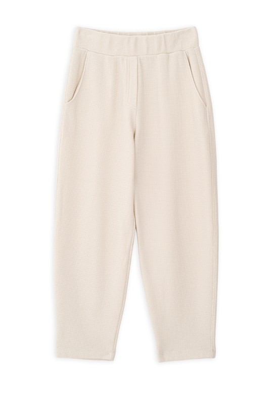 FUTTER WAFFLE SWEATPANTS DUSTY CREAM