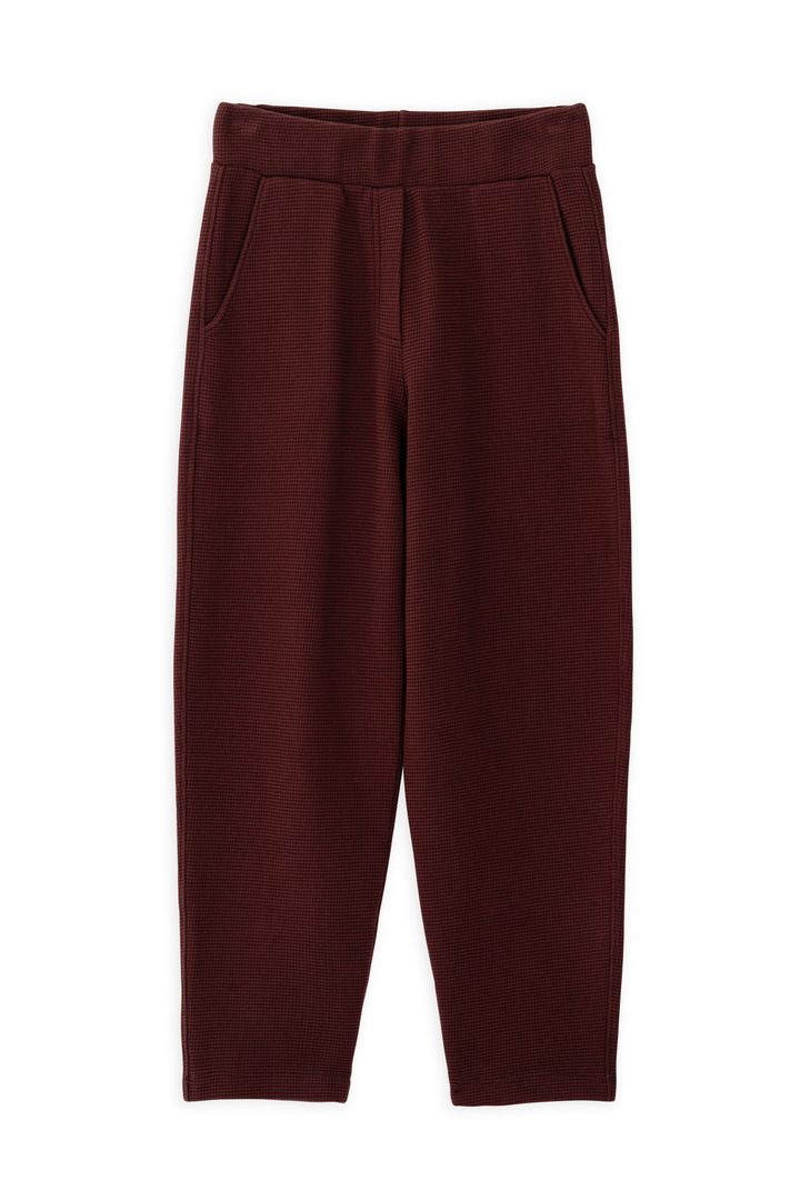 FUTTER WAFFLE SWEATPANTS BORDEAUX