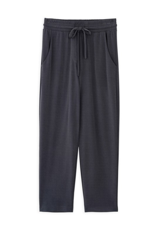 CUPRO PIQUE JOGGER PANTS ANTHRACITE