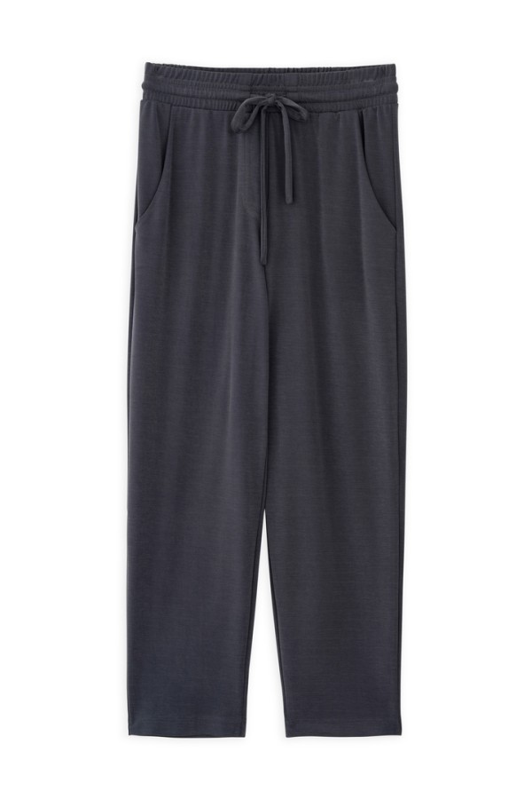 CUPRO PIQUE JOGGER PANTS ANTHRACITE