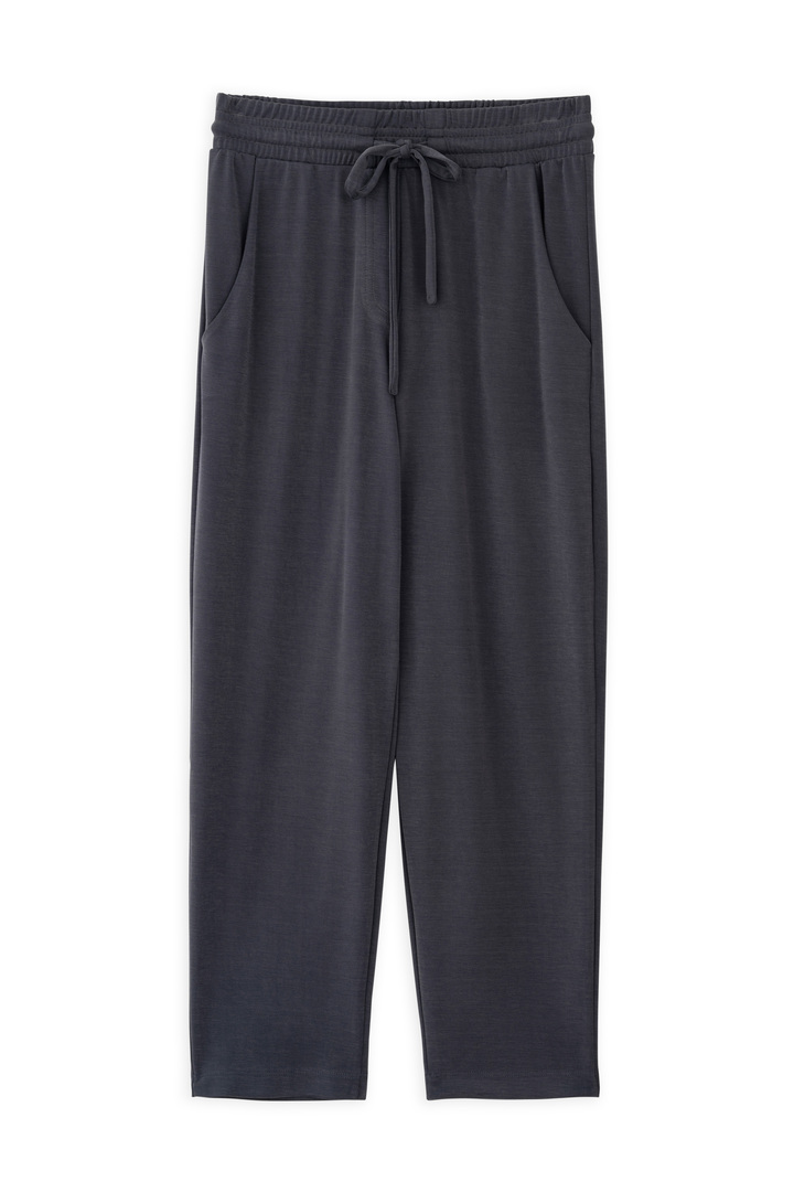 CUPRO PIQUE JOGGER PANTS ANTHRACITE