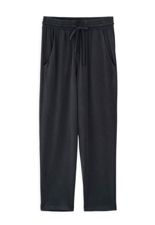 CUPRO PIQUE JOGGER PANTS OFF BLACK