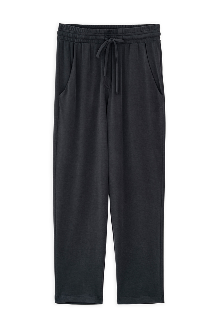 CUPRO PIQUE JOGGER PANTS OFF BLACK