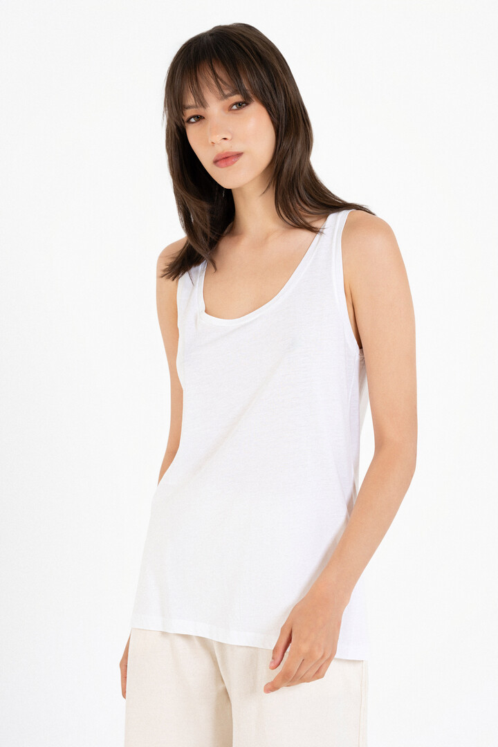 ORGANIC JERSEY TANK TOP WHITE