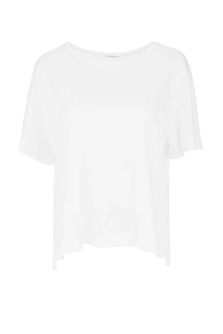 ORGANIC JERSEY CROPPED T-SHIRT WHITE
