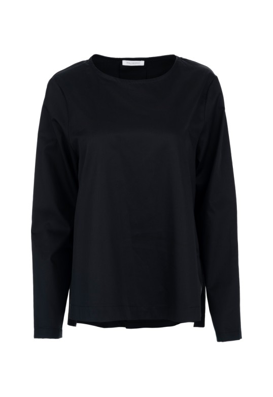 POPLIN BLOUSE BLACK