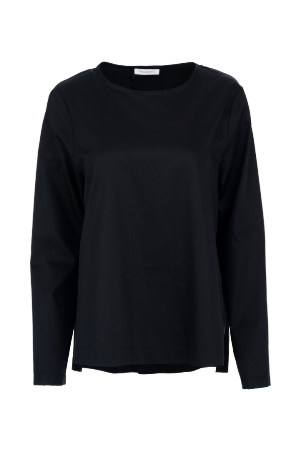 POPLIN BLOUSE BLACK