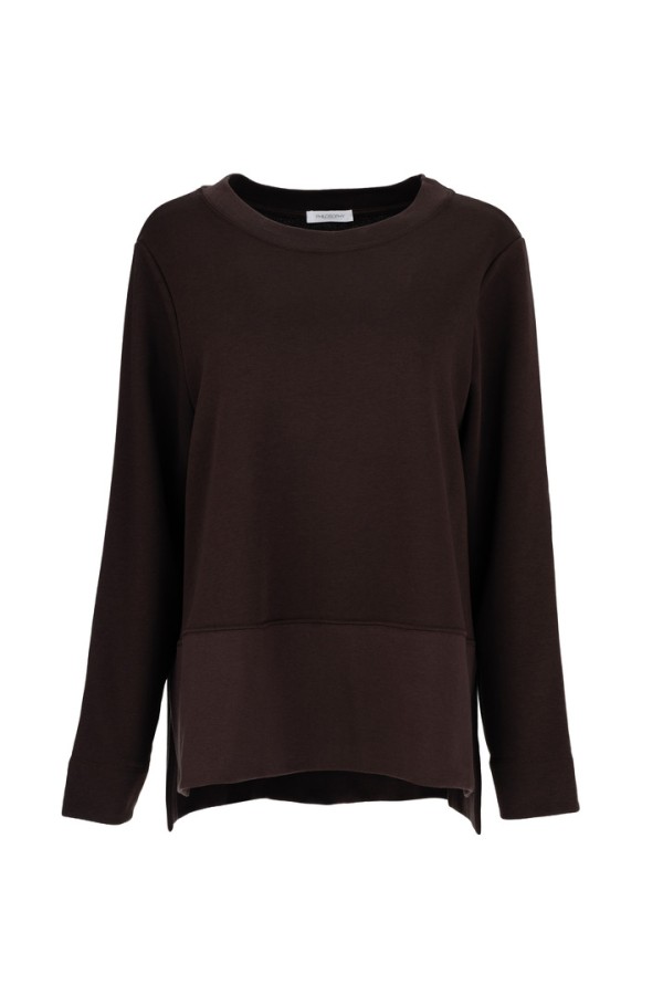 FUTTER SWEATSHIRT DARK BROWN
