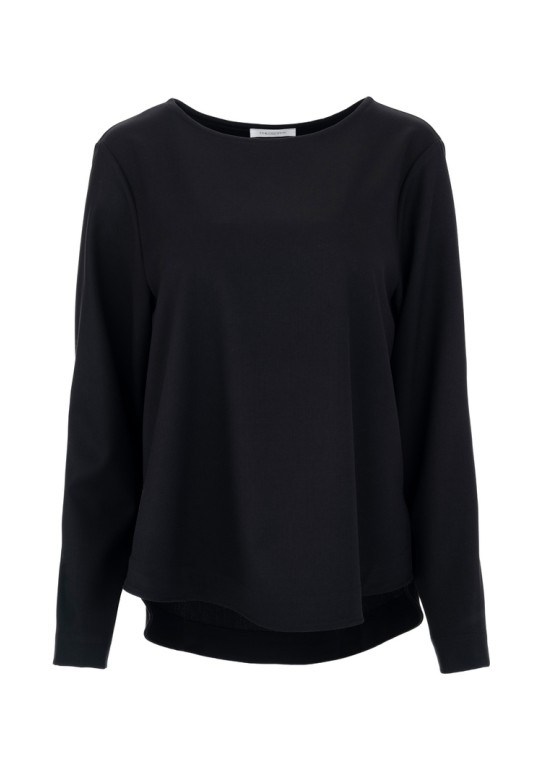 LIGHT T/R BLOUSE BLACK