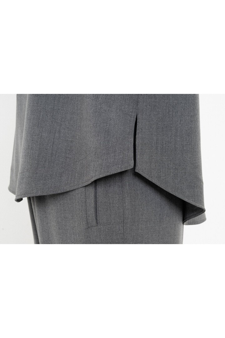 LIGHT T/R BLOUSE GREY MELANGE