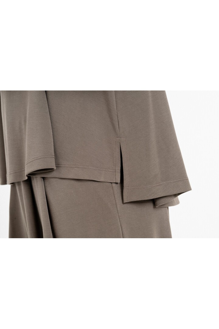 CUPRO PIQUE TOP TAUPE
