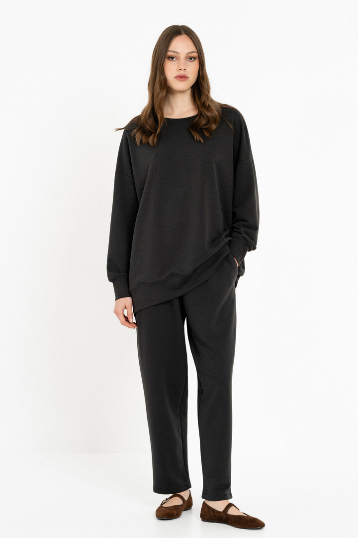 FUTTER OVERSIZED SWEATSHIRT DARK BROWN