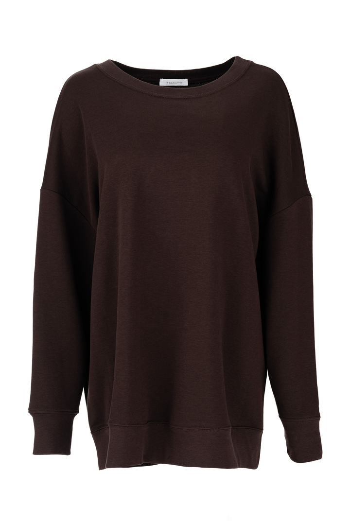 FUTTER OVERSIZED SWEATSHIRT DARK BROWN