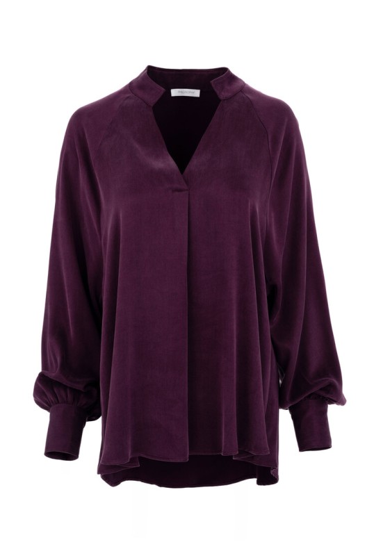 CUPRO VISCOSE BLOUSE PURPLE