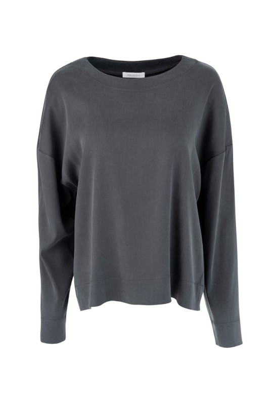 SATIN SANDWASHED TOP ANTHRACITE