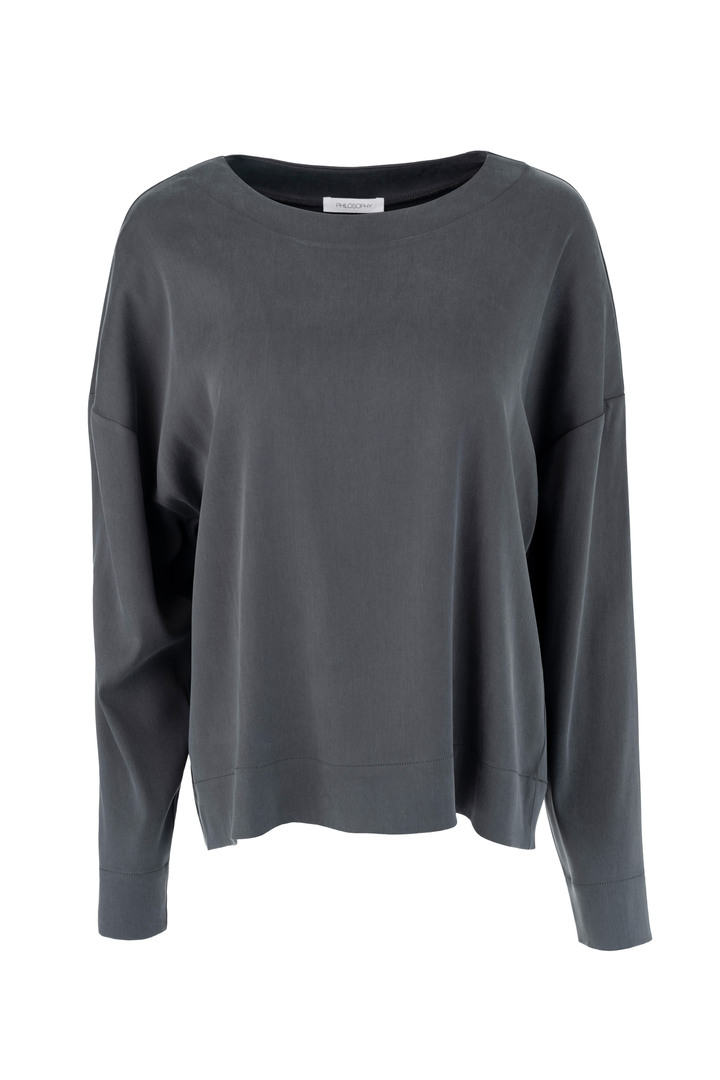 SATIN SANDWASHED TOP ANTHRACITE