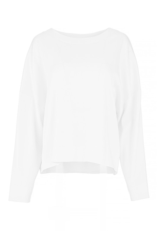 SATIN SANDWASHED TOP OFF WHITE