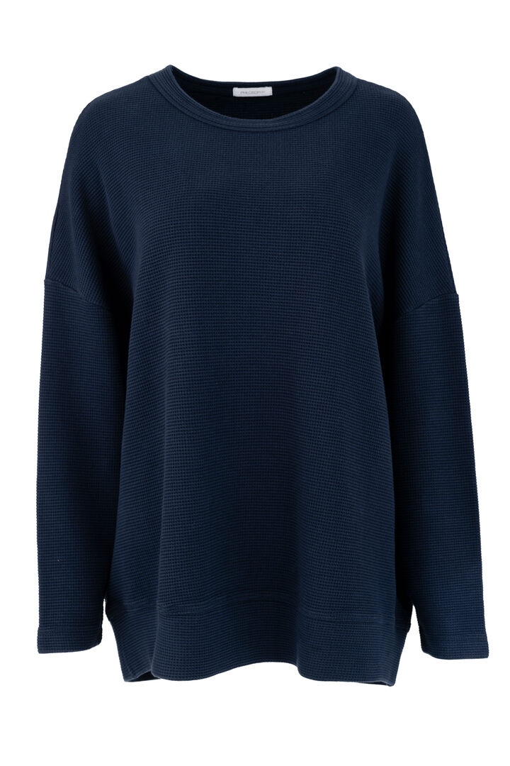FUTTER WAFFLE OVERSIZED SWEATSHIRT DARK BLUE