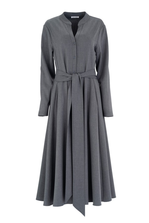 LIGHT T/R SHIRTDRESS GREY MELANGE