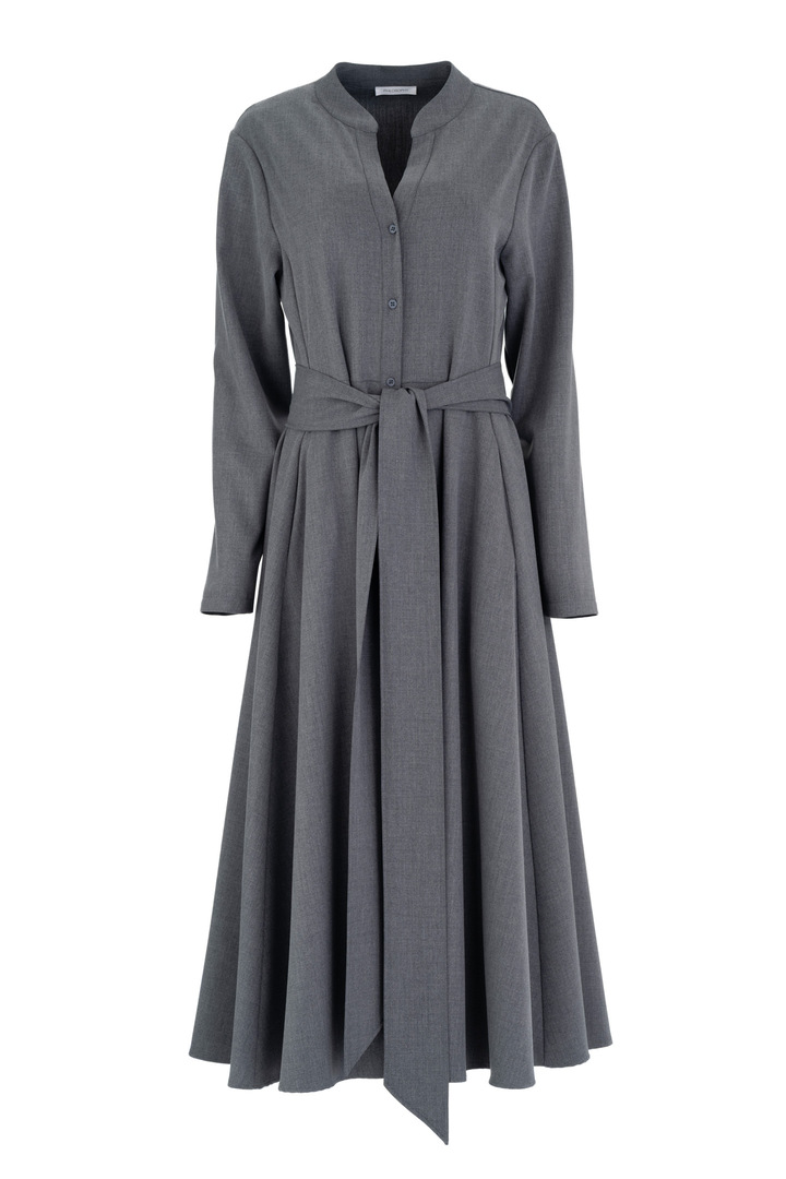LIGHT T/R SHIRTDRESS GREY MELANGE