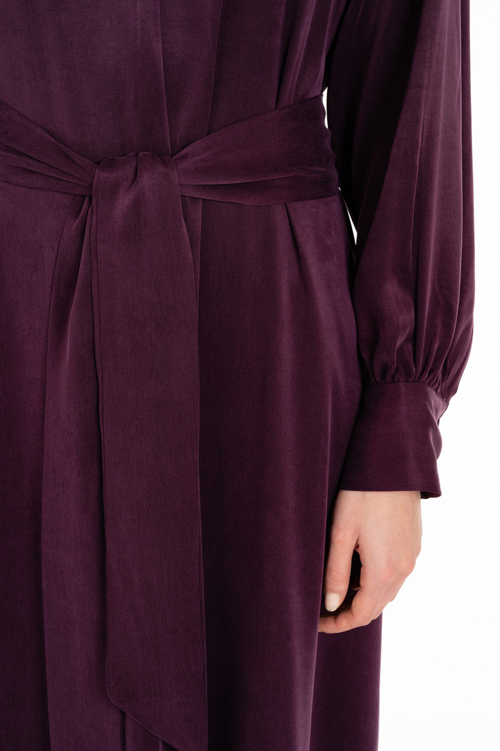 CUPRO VISCOSE DRESS PURPLE