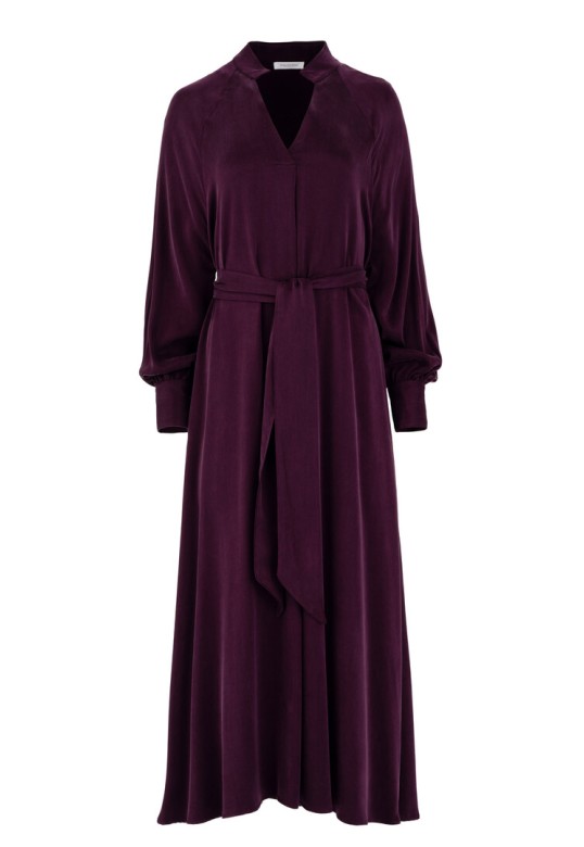 CUPRO VISCOSE DRESS PURPLE