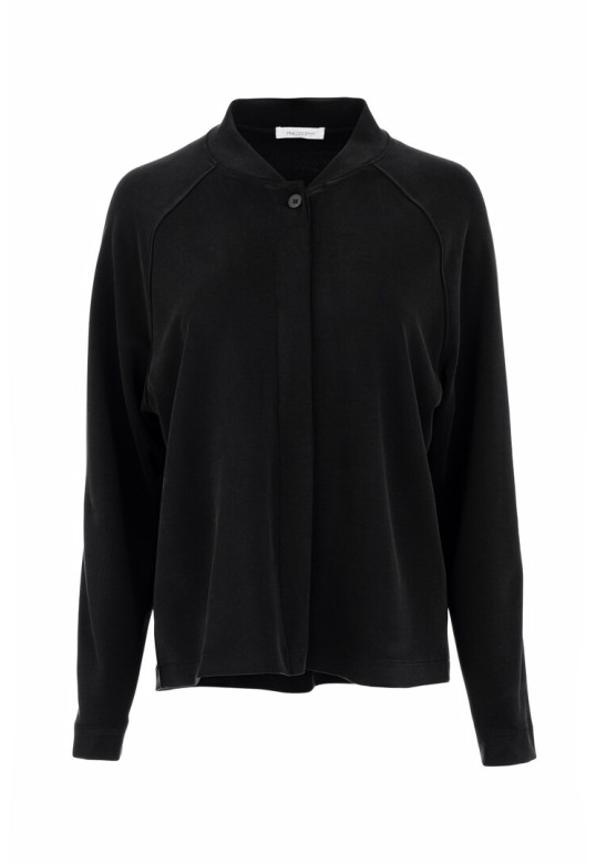 HEAVY RIB SANDWASHED JACKET BLACK