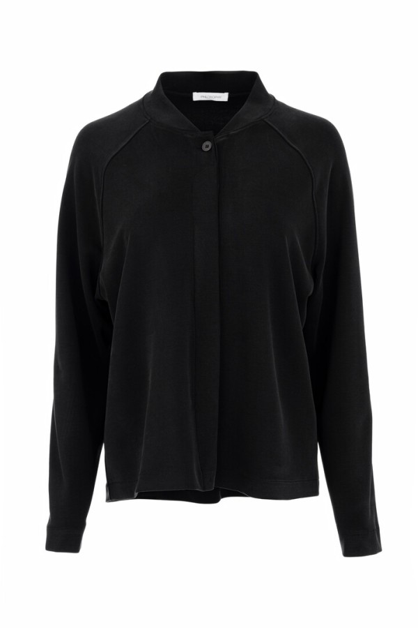 HEAVY RIB SANDWASHED JACKET BLACK