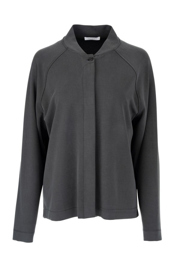 HEAVY RIB SANDWASHED JACKET GREY