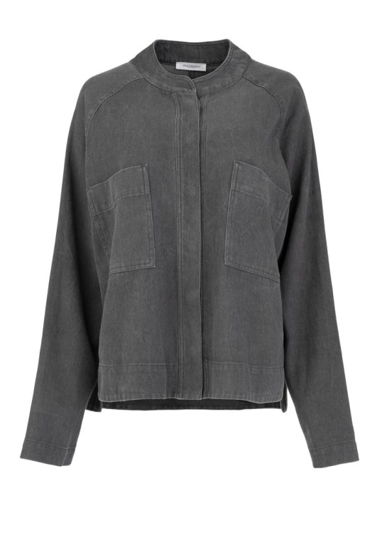 TWILL FADE OUT JACKET ANTHRACITE