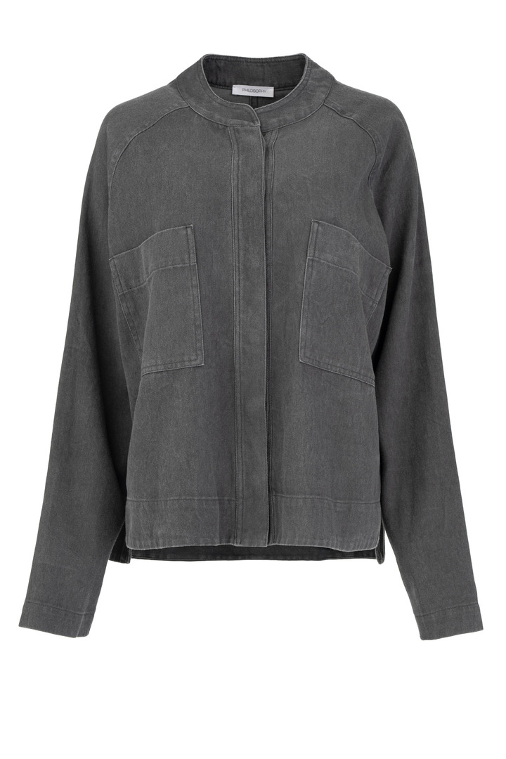 TWILL FADE OUT JACKET ANTHRACITE