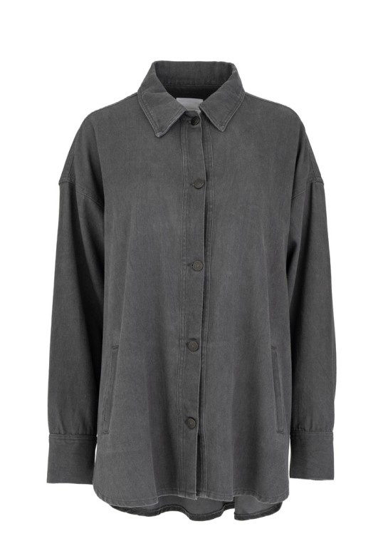 TWILL FADE OUT OVERSHIRT ANTHRACITE